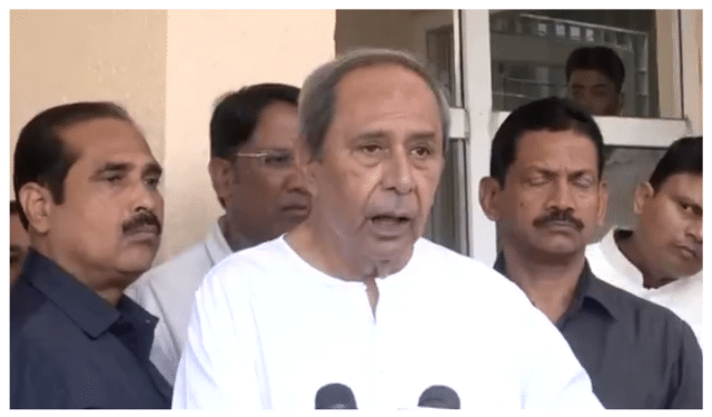 Naveen Patnaik speaking during Odisha Assembly Budget Session Day 1 as BJD MLAs stage protest