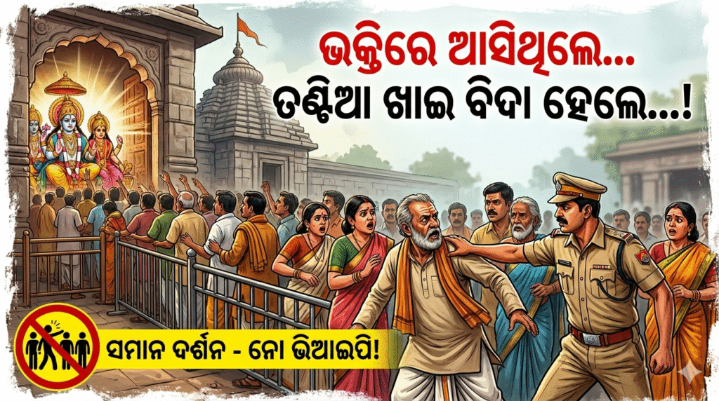 temple viral video showing devotees mistreated by security guards in India