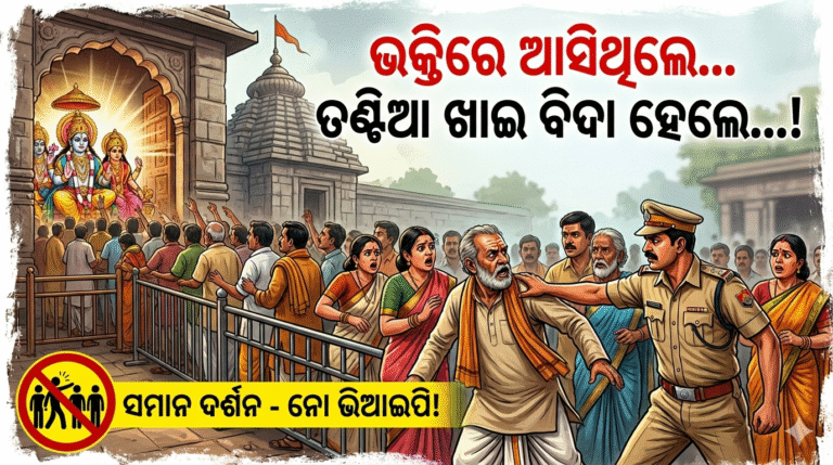 temple viral video showing devotees mistreated by security guards in India