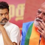 Vijay Thalapathy with Amit Shah at the South Zonal Council meeting
